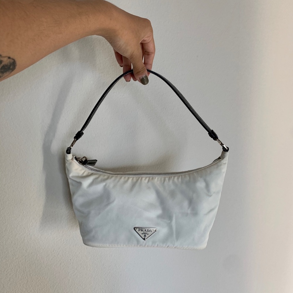 —-SOLD Prada Nylon Sirio Bag in White